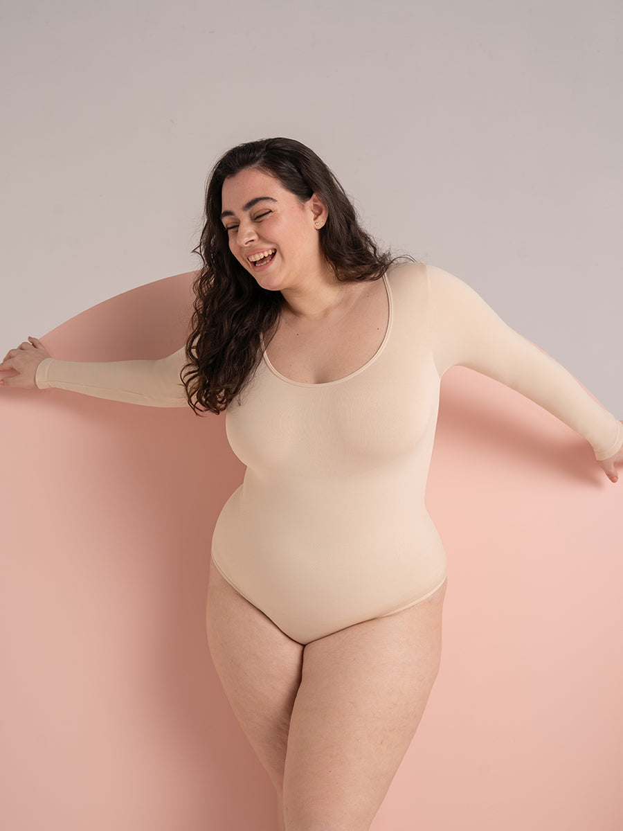 Shapermint All Day Every Day Long Sleeve Bodysuit
