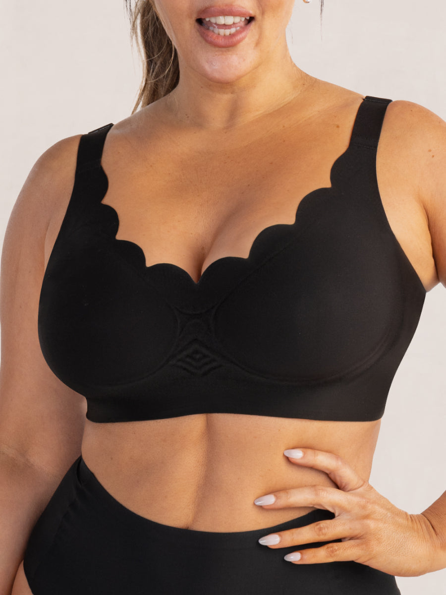 Shapermint Wireless Scalloped Jelly Bra