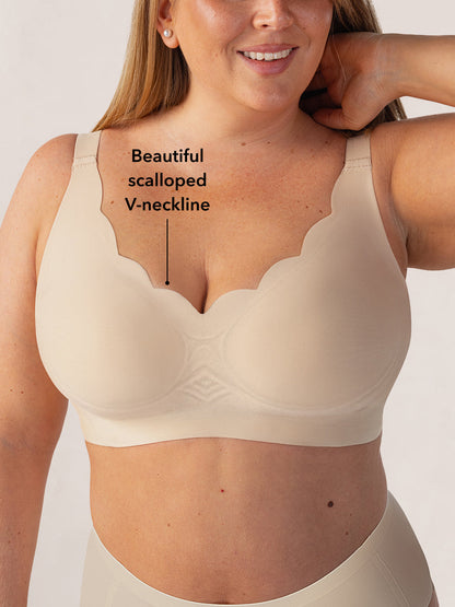 Shapermint Wireless Scalloped Jelly Bra