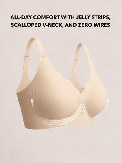 Shapermint Wireless Scalloped Jelly Bra