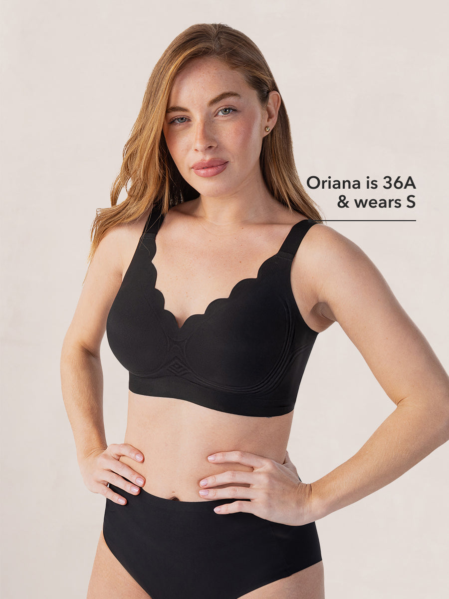 Shapermint Wireless Scalloped Jelly Bra