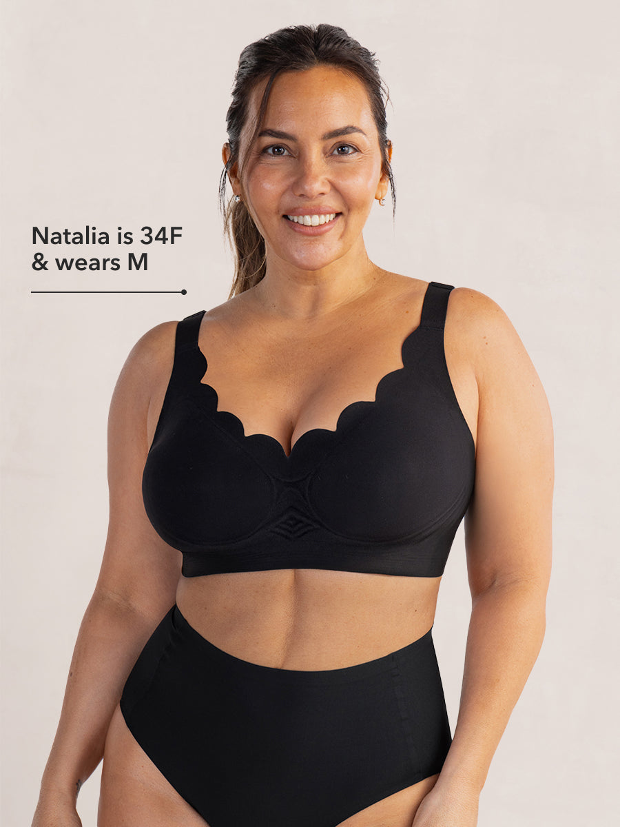 Shapermint Wireless Scalloped Jelly Bra
