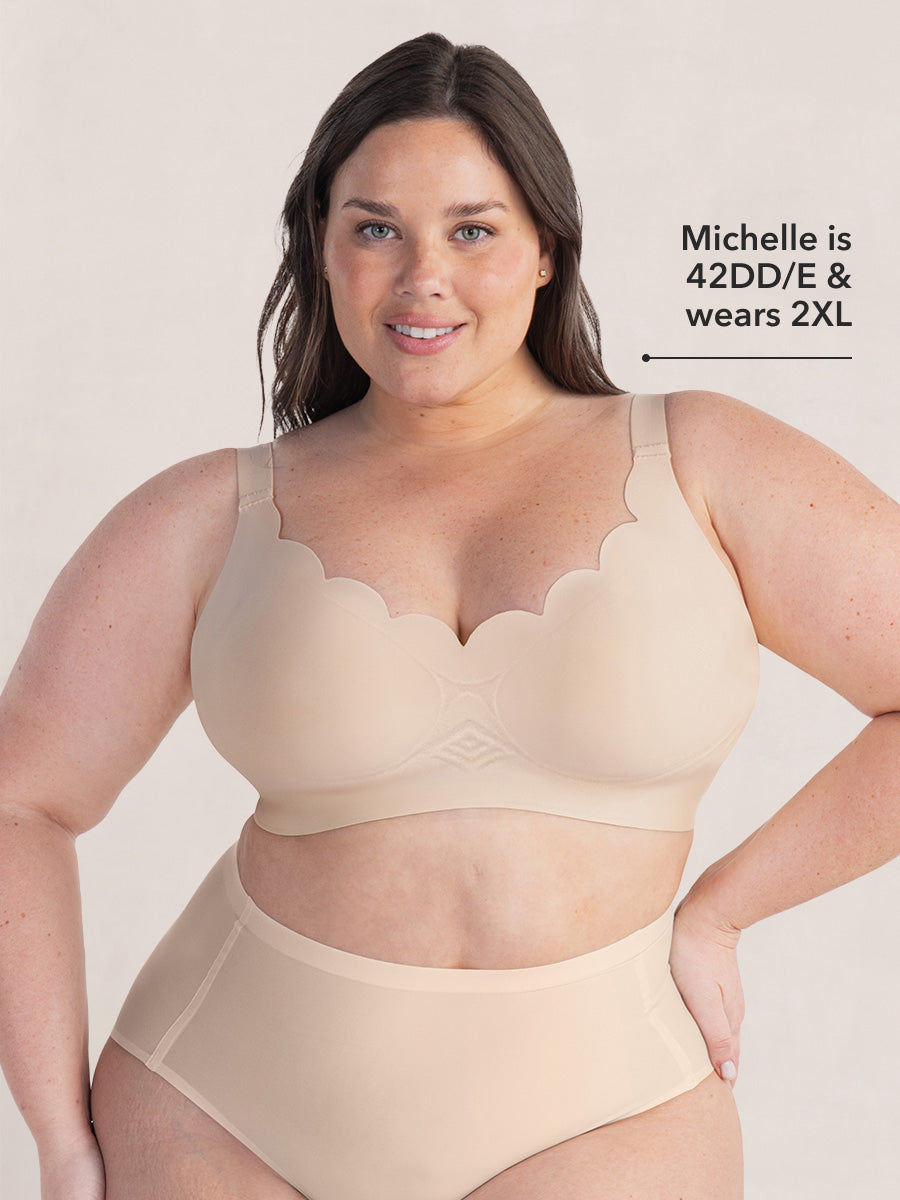 Shapermint Wireless Scalloped Jelly Bra