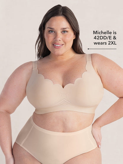 Shapermint Wireless Scalloped Jelly Bra
