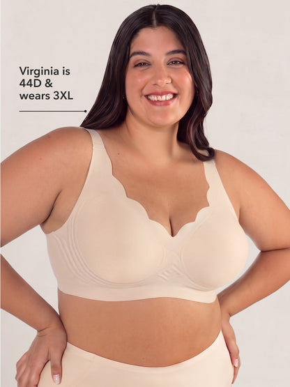 Shapermint Wireless Scalloped Jelly Bra