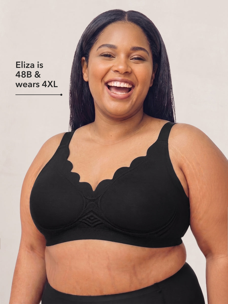 Shapermint Wireless Scalloped Jelly Bra