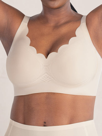 Shapermint Wireless Scalloped Jelly Bra