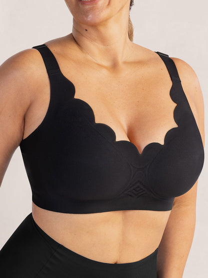 Shapermint Wireless Scalloped Jelly Bra