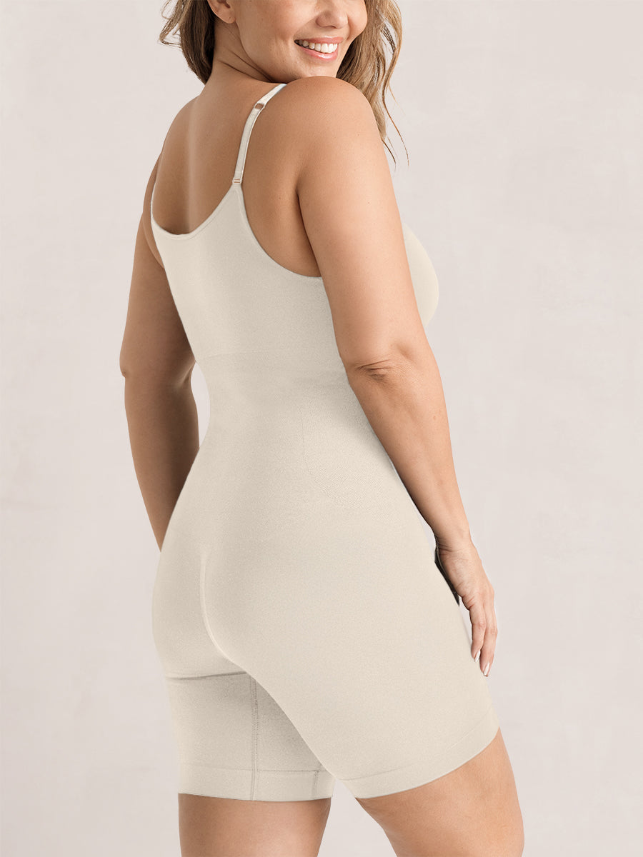 Shapermint 2-Pack All Day Every Day Scoop Neck Mid-Thigh Bodysuit