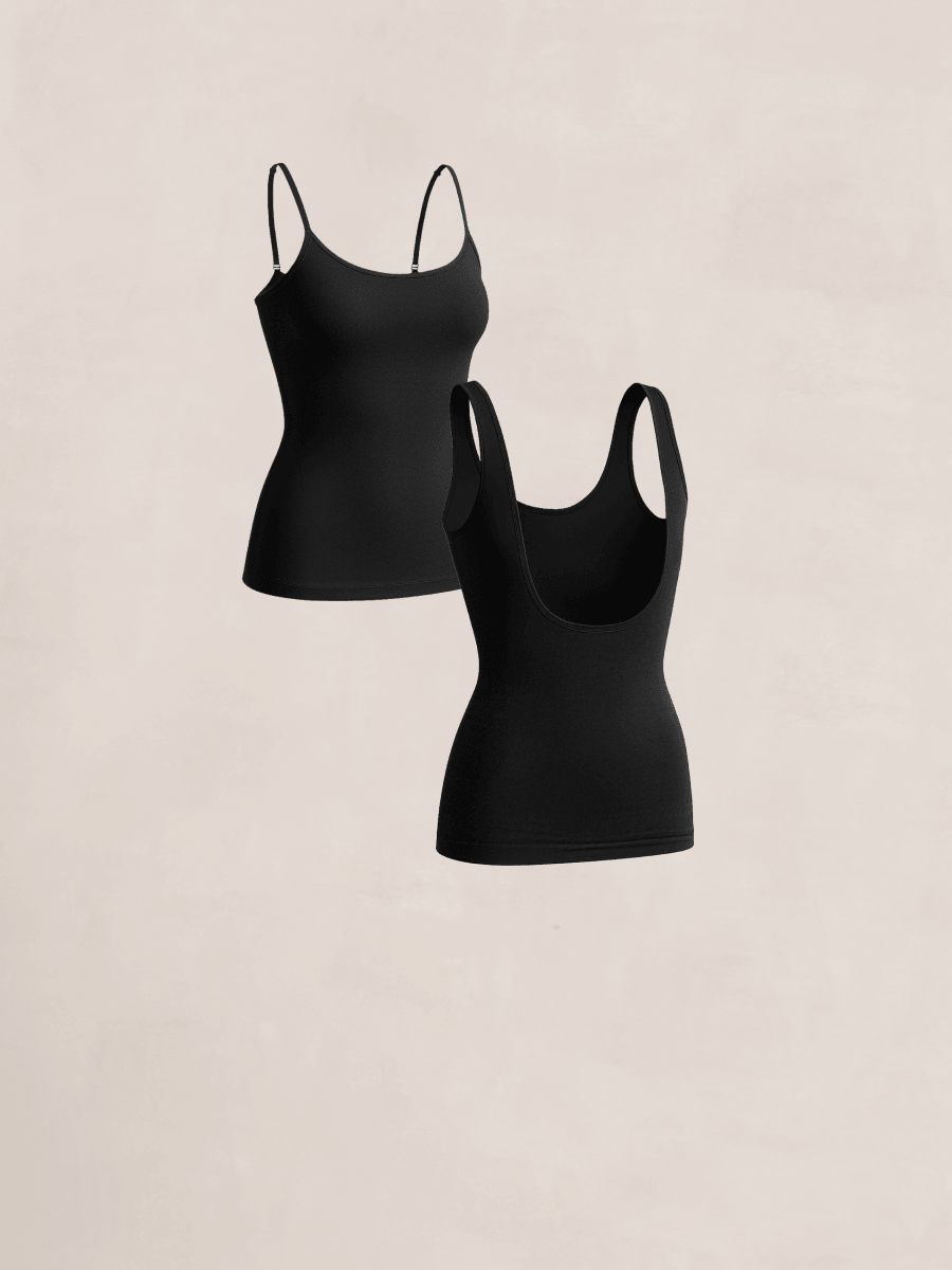 Bundle Shapermint - 1 Open-Bust Shaper Cami + 1 Scoop Neck Cami