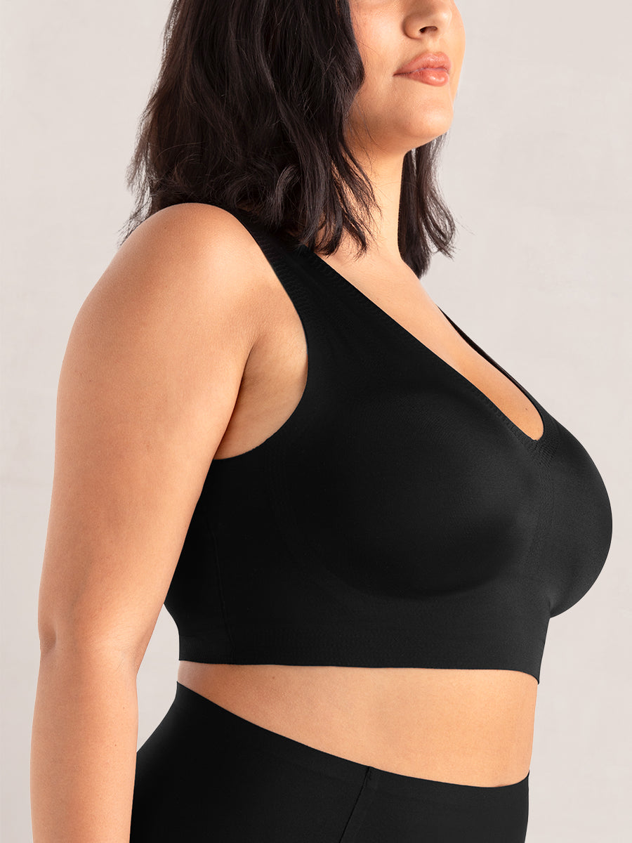 Truekind® 2-Pack Everyday Comfort V-Neck Bralette