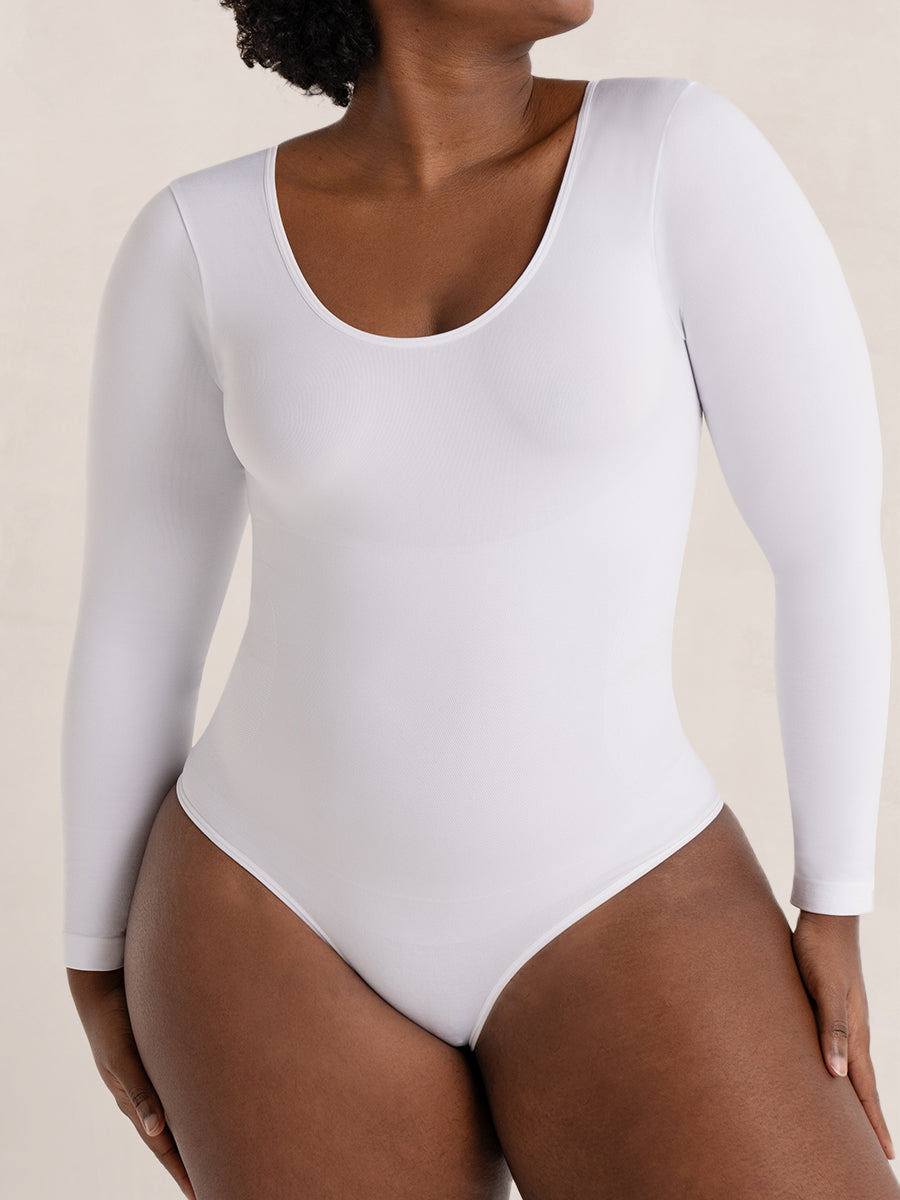 Shapermint 2-Pack All Day Every Day Long Sleeve Bodysuit