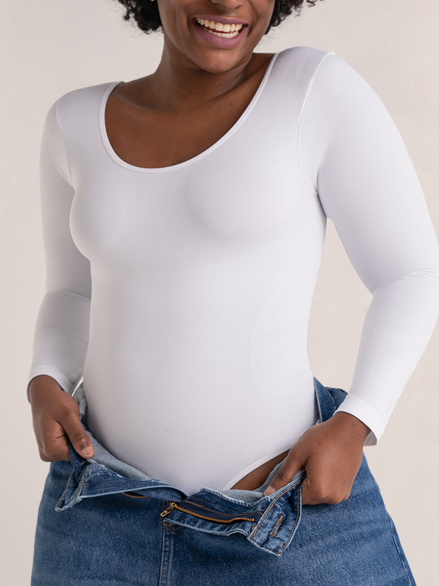 Shapermint All Day Every Day Long Sleeve Bodysuit