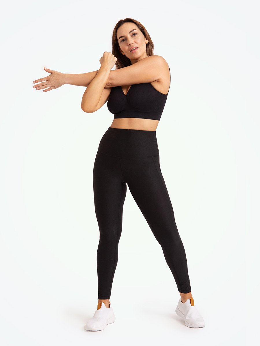 Shapermint High-Waisted Tummy Shaping Leggings with Pockets