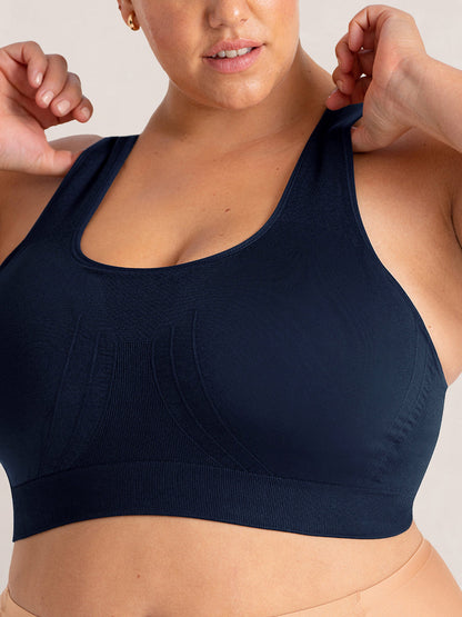 Bundle Truekind® & Shapermint - 1 Seamless Racerback Sports Bra + 1 Leggings with Pockets