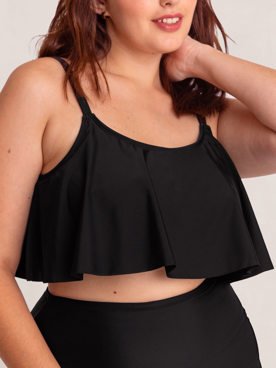 Bundle Shapermint - 1 Halter Bikini Top + 1 Ruffled Bikini Top + 1 Swim Skirt