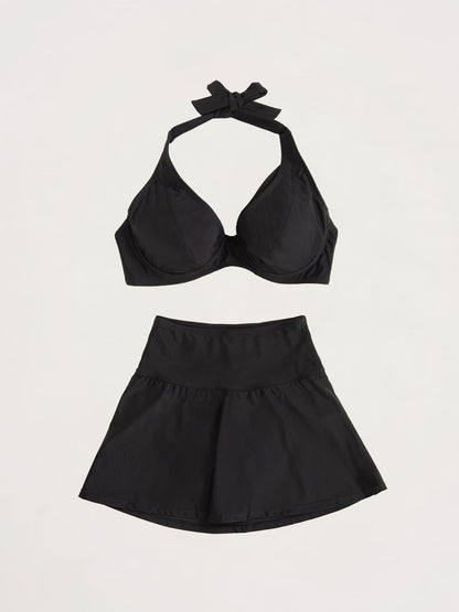 Bundle Shapermint - 1 Halter Bikini Top + 1 Swim Skirt