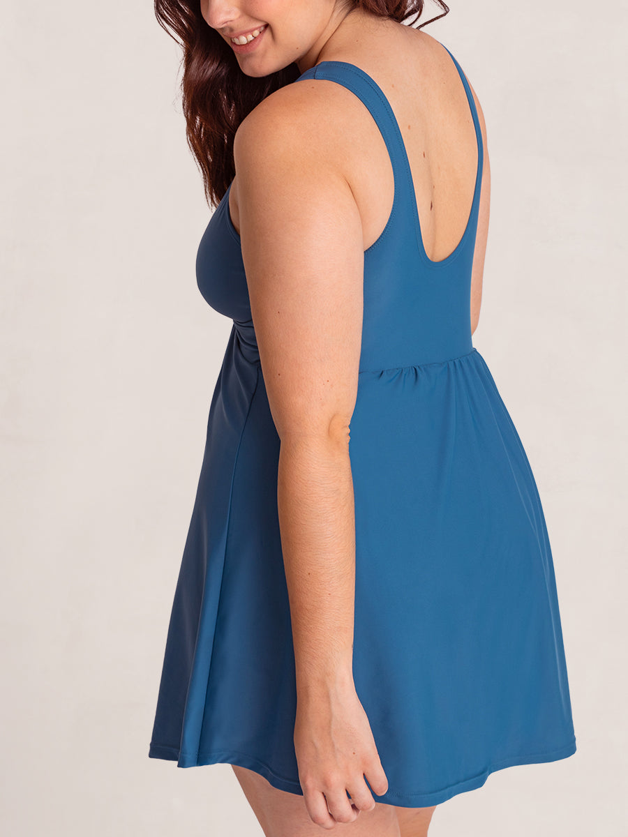 Shapermint Swim Knot-Front Swim Dress